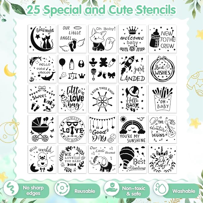 151 Pcs Baby Shower Game Decorations Kit - Image 6