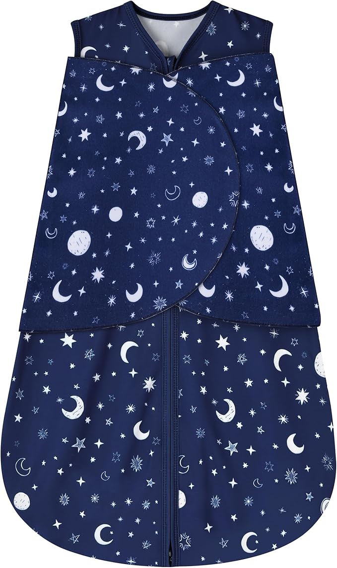 Newborn Sleep Sack Baby Swaddle, Swaddle me 6-12 Month, 3-Way Adjustable by BSTOPPT