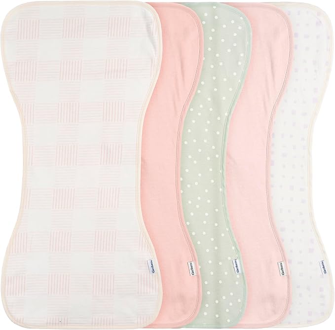 Gerber Baby Unisex Burp Cloths, Size 10.5" x 21" by Gerber