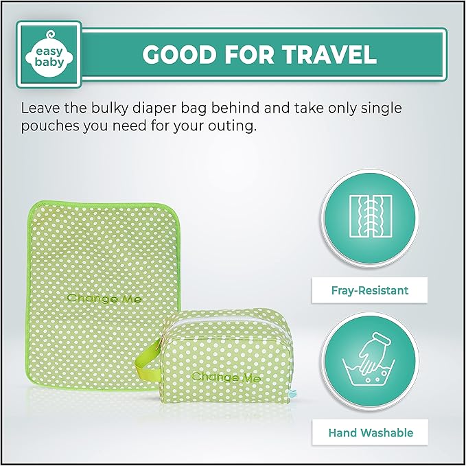 Easy Baby - Diaper, and Supplies - Organizer Pouches and Changing Pad - Change - Image 4