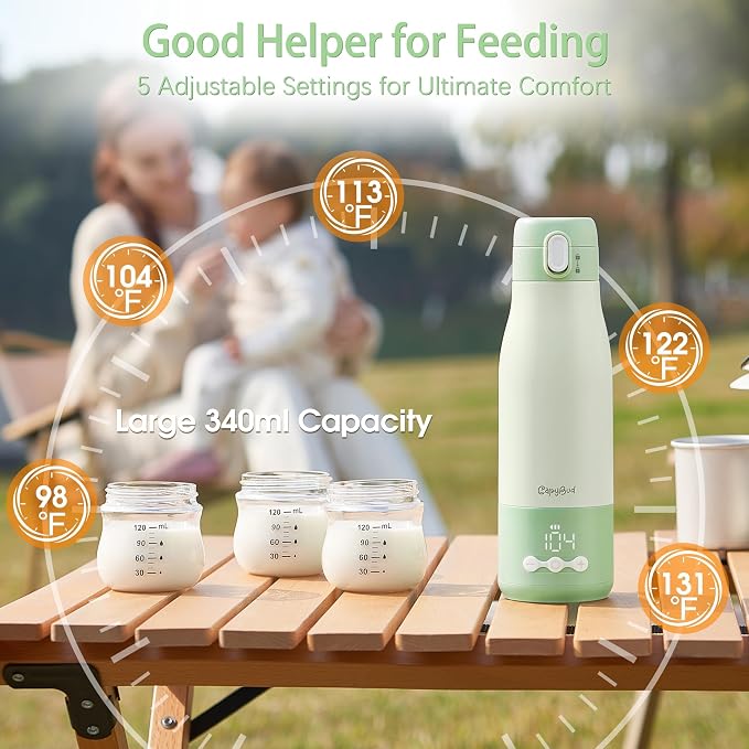 Portable Bottle Warmer for Travel, 3Min Fast Heating Bottle Warmer for - Image 3