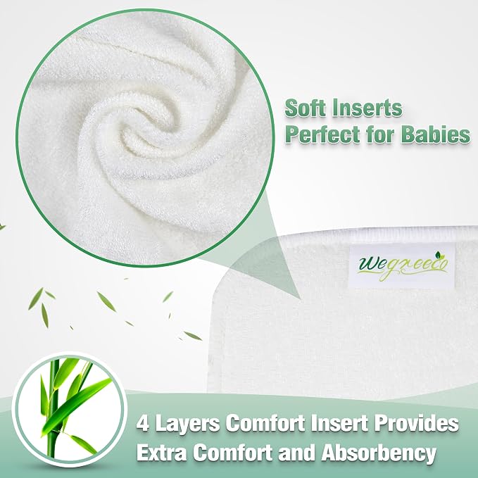 wegreeco Cloth Diapers 6 Pack - Image 6