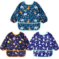 Lictin 3 Packs Baby Bibs for Boy or Girl, Cute Long Sleeve Bib, Waterproof Bibs by Lictin