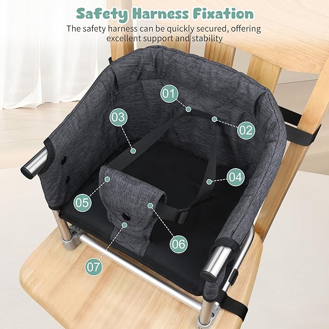 Booster Seat for Dining Table: Portable Toddler Booster Chair - Image 6
