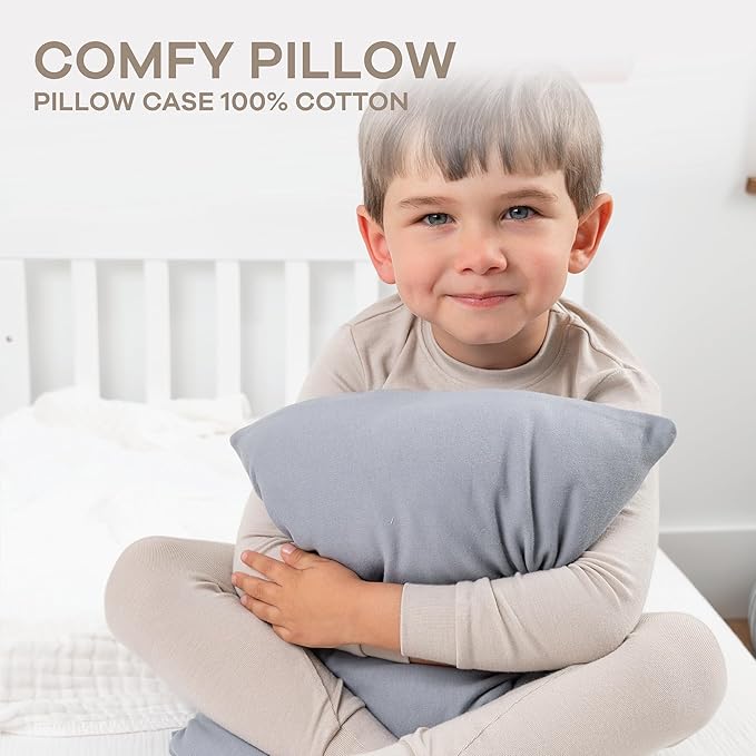 Comfy Cubs Toddler Pillow with Cotton Pillowcase, 13 x 18 in, 2 Pack - Image 6