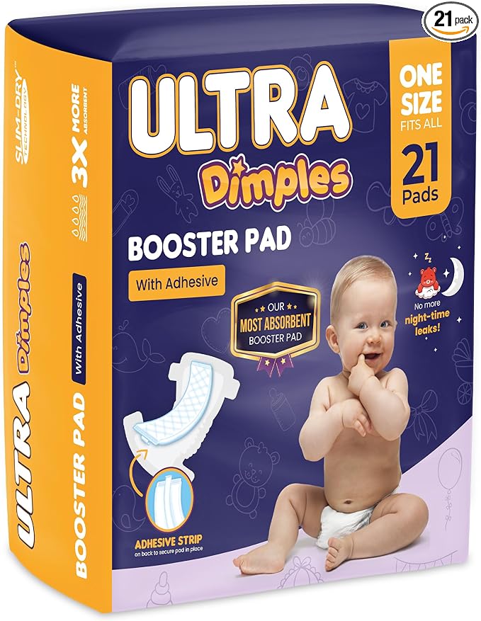 Dimples Booster Pads, Baby Diaper Doubler Inserts by Inspire