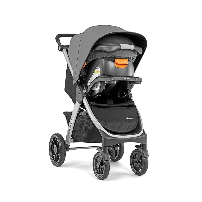 Chicco Bravo 3-in-1 Trio Travel System, Bravo Quick-Fold Stroller - Image 10