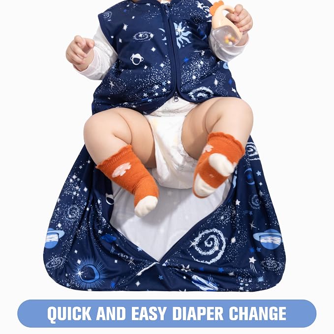 Baby Sleep Sack 6-12 Months Baby Wearable Blanket 100% Rayon Cotton 2-Way - Image 3