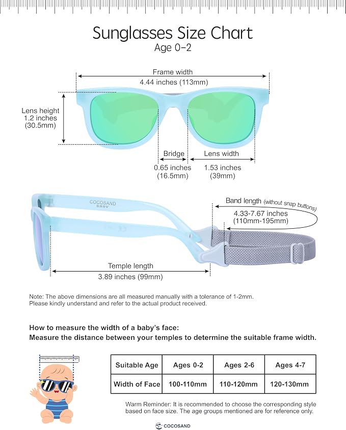 COCOSAND Flexible Baby Sunglasses - Image 6