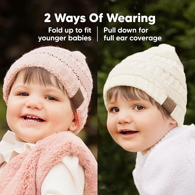 3-Pack Baby Beanies for Boys, Girls - Image 3