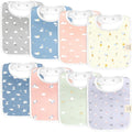 KeaBabies 8-Pack Organic Baby Bibs by KeaBabies