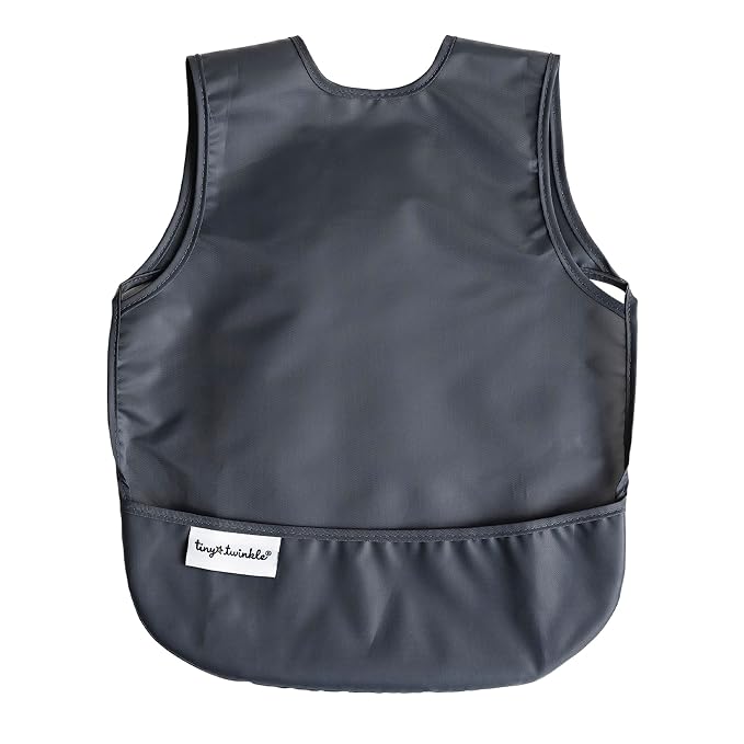 Tiny Twinkle Short Sleeve Apron Baby & Toddler Bib by TinyTwinkle