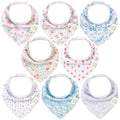 8-Pack Organic Baby Bandana Bibs by KeaBabies