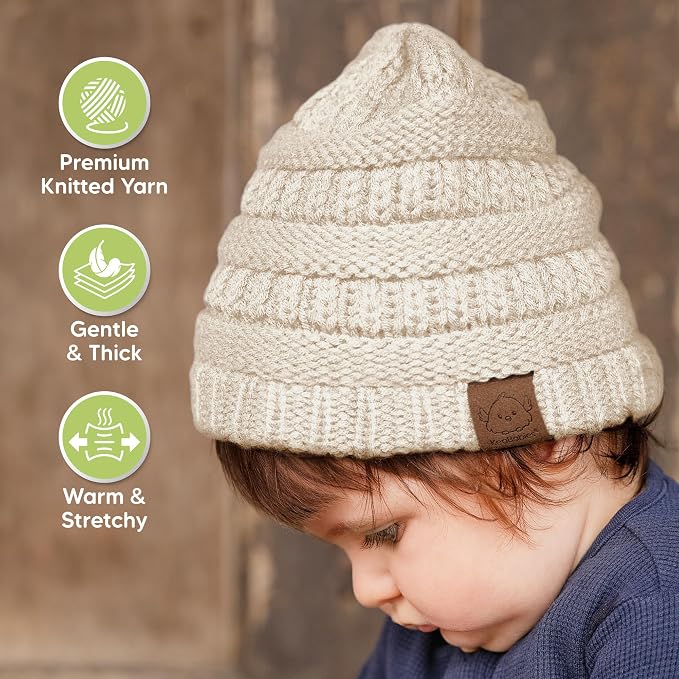 3-Pack Baby Beanies for Boys, Girls - Image 4