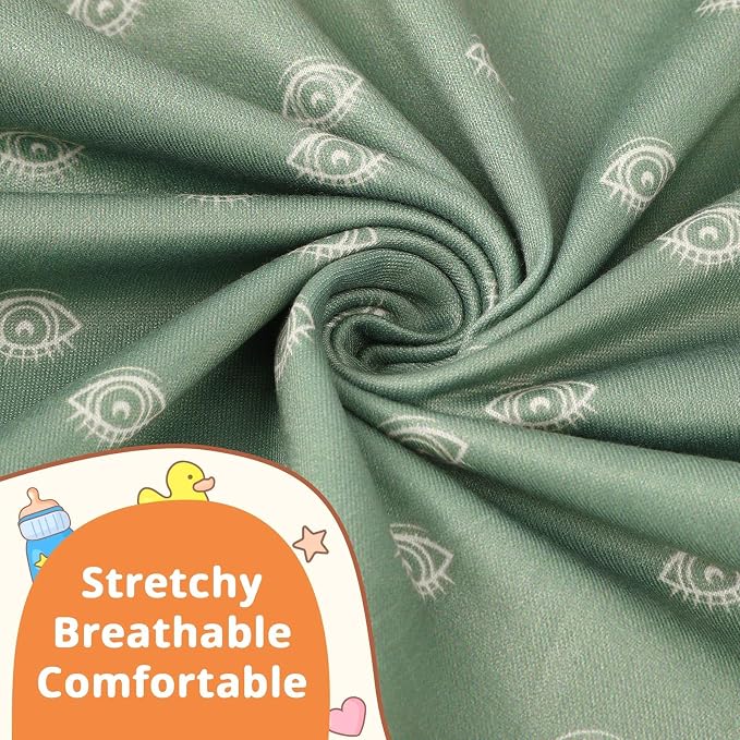 FEBSNOW 2 Pack Baby Nursing Pillow Cover, Stretchy Soft Cotton Nursing Cover - Image 3