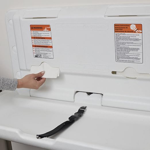 ECR4Kids Horizontal Wall-Mounted Changing Station, Baby Changer - Image 8