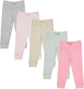 Cudlie 5-Pack Baby/Toddler Girls Joggers by Cudlie