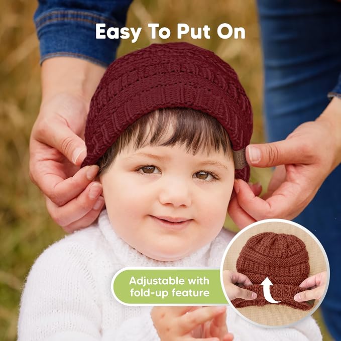 3-Pack Baby Beanies for Boys, Girls - Image 8
