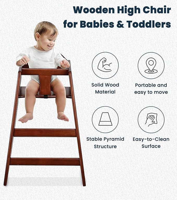 Alpine Wooden High Chairs for Babies and Toddlers - Image 2