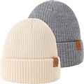 Moon Kitty 2PCS Baby Beanie Soft Toddler Beanie Warm Knitted Infant Winter Hats by Moon+Kitty