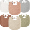 Susurration Muslin Baby Drool Bibs 6Pack Soft Square Adjustable Baby Bandana by Susurration