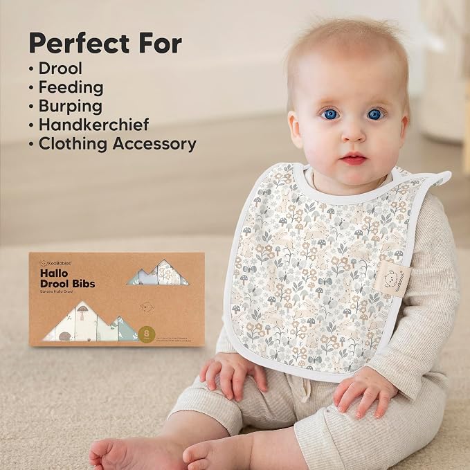 8-Pack Baby Bibs for Boys, Girls - Image 8