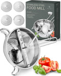 Upgraded 4-Disc Stainless Steel Food Mill – Ergonomic Rotary Design by TheHungryArtisan