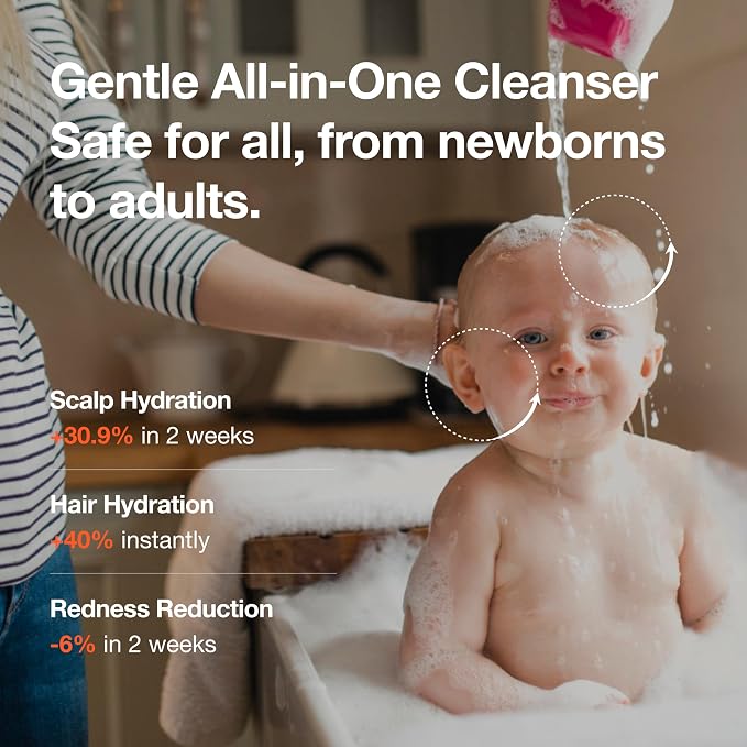 Korean Baby Skincare Set – 2-in-1 Organic Shampoo & Bath + Cream & Lotion - Image 3