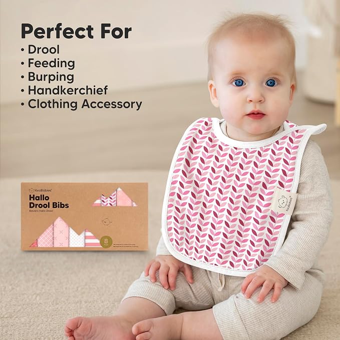 KeaBabies 8-Pack Baby Bibs for Boys, Girls - Image 8