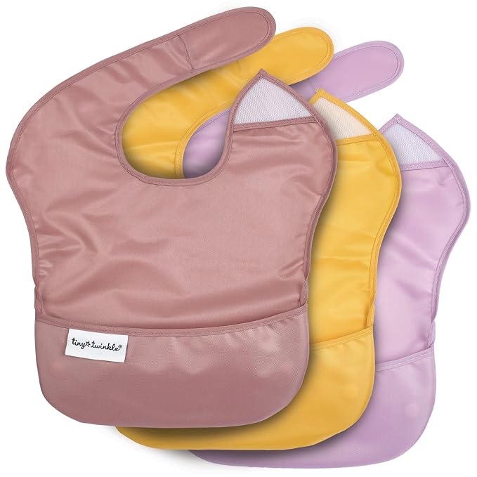 Tiny Twinkle Mess Proof Baby Bibs by TinyTwinkle
