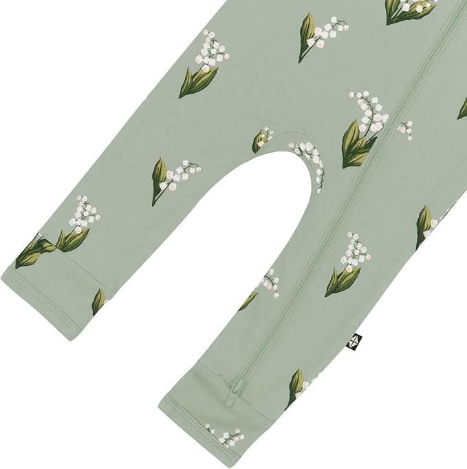 KYTE BABY Unisex Rayon Made From Bamboo Zippered Rompers 0-24 Months - Image 4