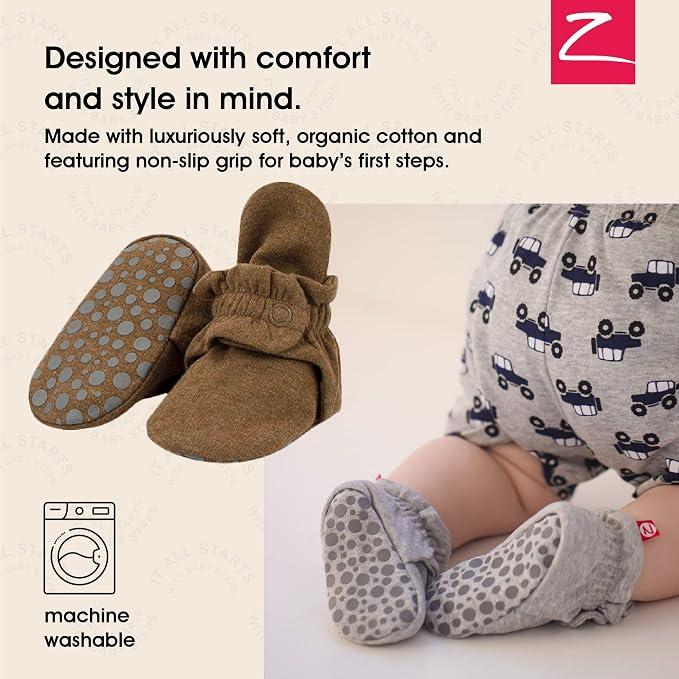 Zutano Organic Baby Booties Newborn Infant, Lost Baby Socks Solution, 18-24 - Image 2