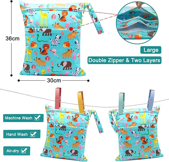Baby Disposable Diaper Bags Diaper Sacks 120 Count 9x13 inch THICK & NO LEAK - Image 3