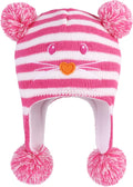 LANGZHEN Toddler Kids Infant Winter Hat, Earflap Knit Warm Cap Fleece Lined by LANGZHEN