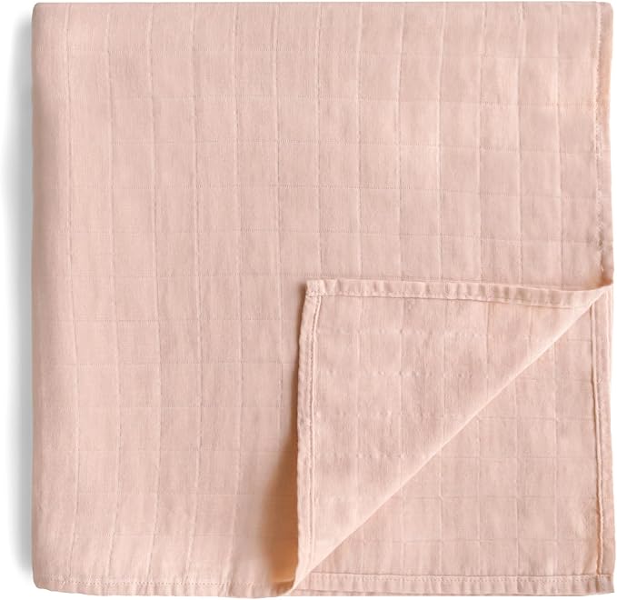 mushie Muslin Baby Swaddle Blanket | 100% Organic Cotton by mushie