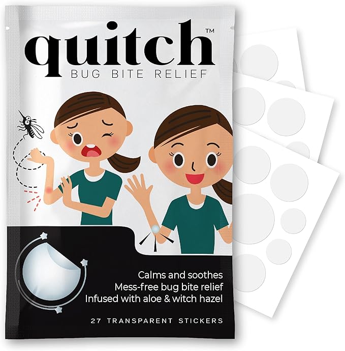quitch Bug Bite Itch Relief Patch Kids, Bug Bite Patch, Summer Travel Essentials by Quitch