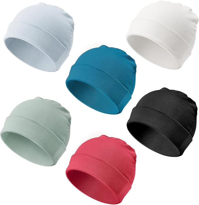 DRESHOW BQUBO 6 Pack Baby Newborn Hats Set by DRESHOW