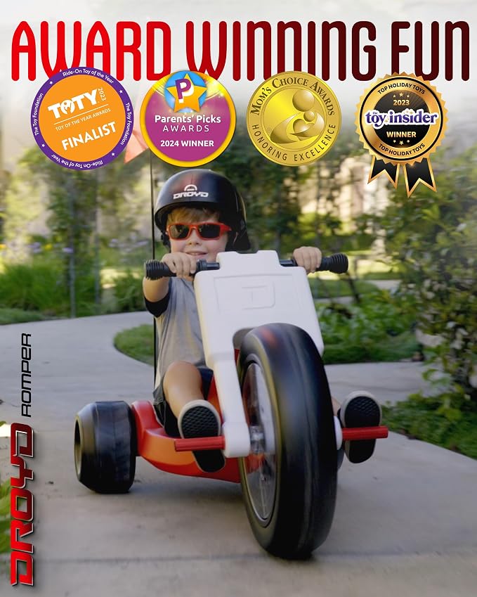 Droyd Romper Electric Tricycle for Kids 3+ Years, 24V Toy 3-6 MPH Max Speed & - Image 6