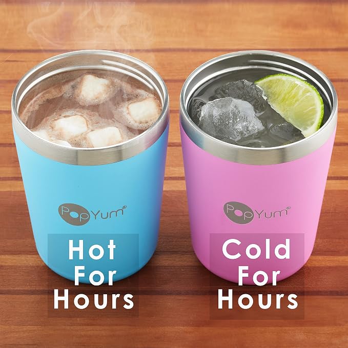 PopYum 9oz Insulated Stainless Steel Kids’ Cups - Image 4