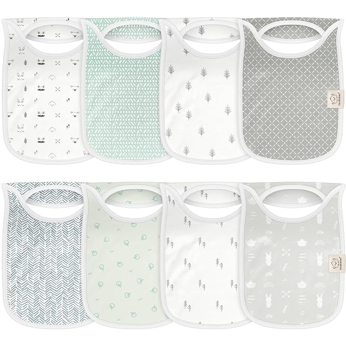 KeaBabies 8-Pack Baby Bibs for Boys, Girls by KeaBabies