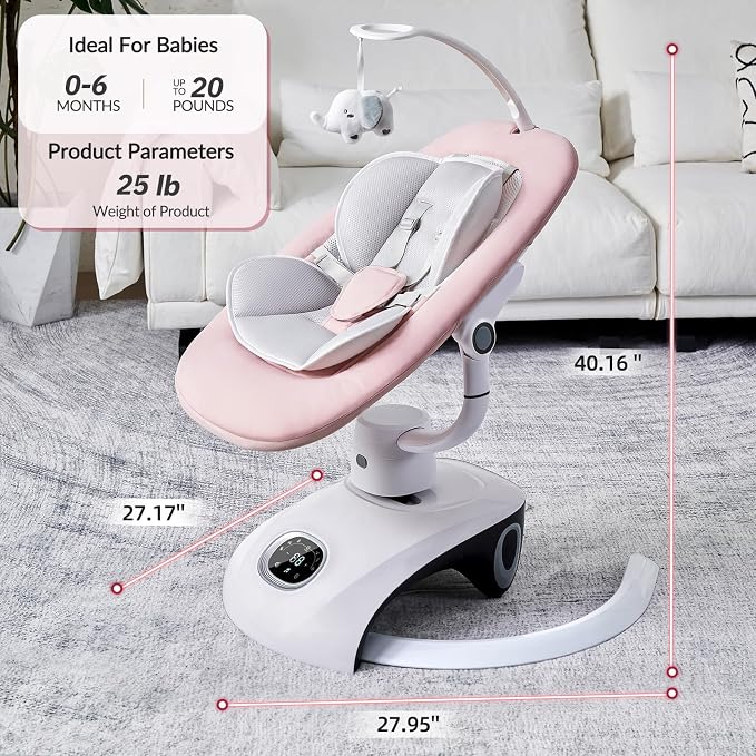 Baby Swing for Infants Electric Automatic Multi Motion Newborn for Girl & Boy - Image 4
