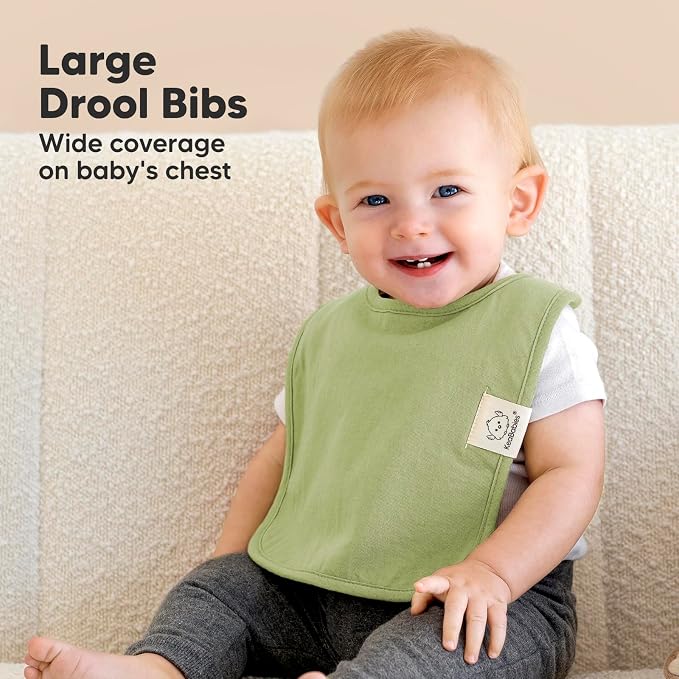 KeaBabies 8-Pack Organic Baby Bibs - Image 3