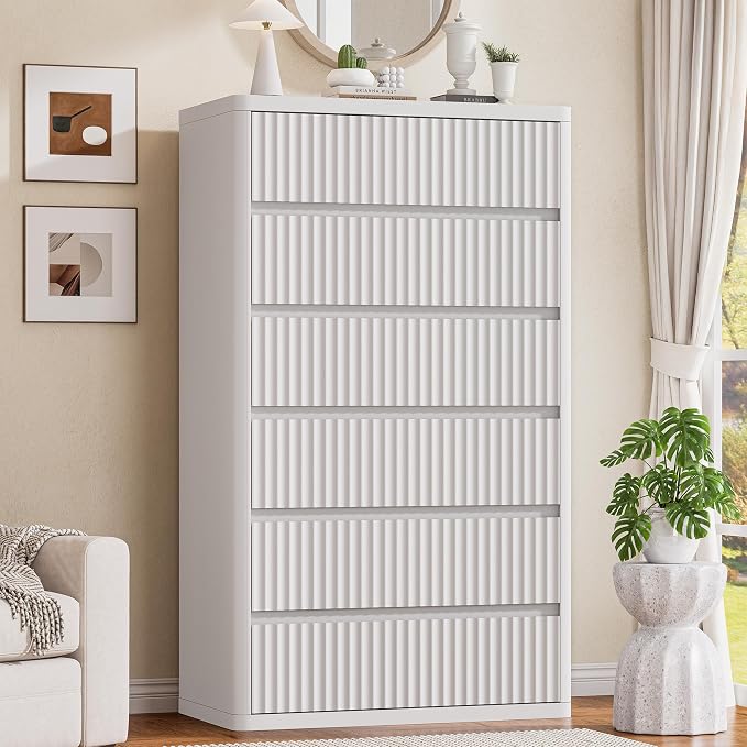 56" Tall Dresser for Bedroom, Modern Chest of Drawers by StandifurnoFurniture