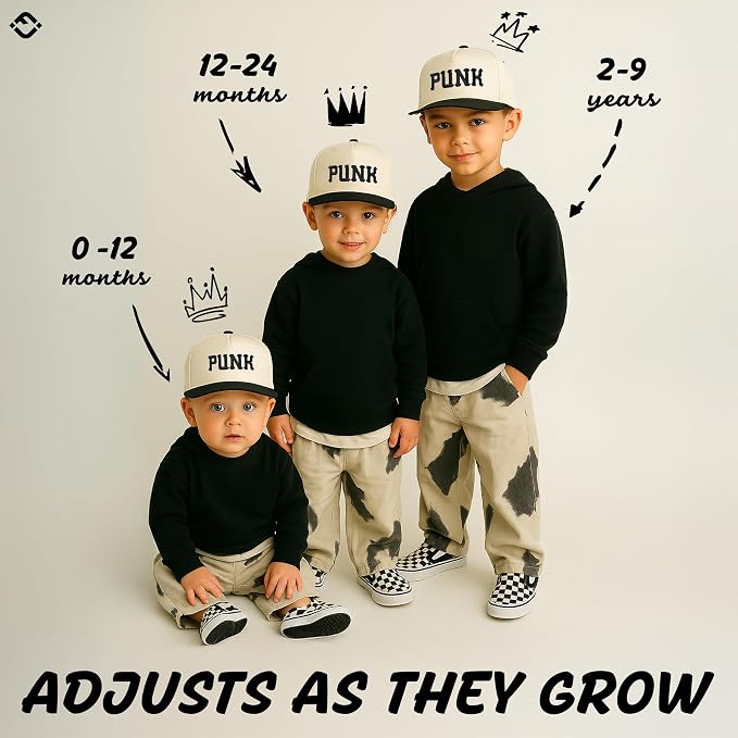 Funky Junque Premium Kids Trucker Hat Vintage Snapback Baseball Cap - Image 3