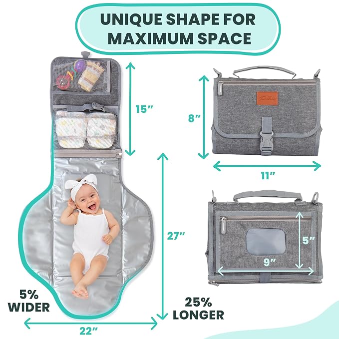Portable Changing Pad for Baby – Soft, Comfortable Portable Diaper Changing Pad - Image 3