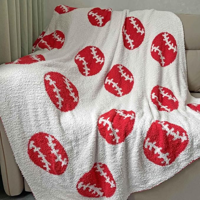 Cozy Baseball Pattern Blanket Perfect Lightweight Bedding - Image 4