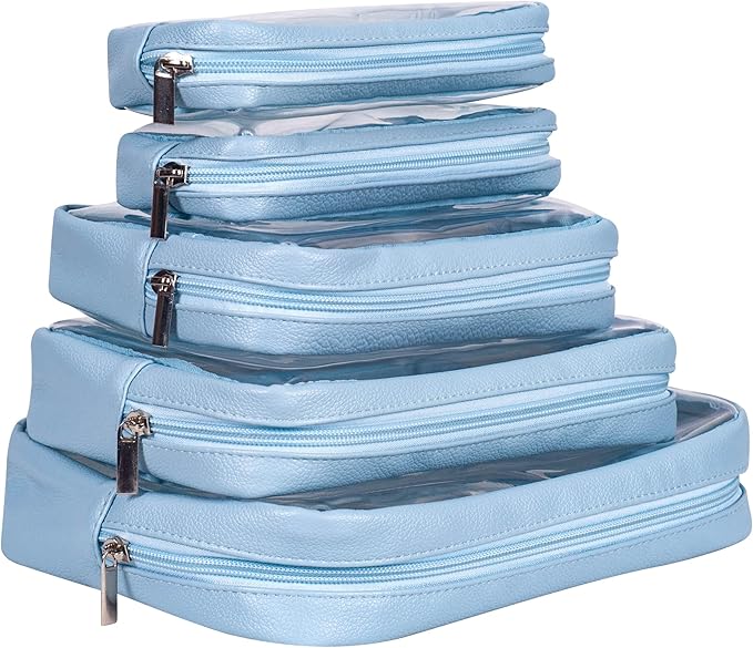 TSA Approved 5-Piece Diaper Bag Organizer Pouch Set Clear Waterproof TPU Kids - Image 6