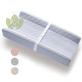 Organic Cotton Contoured Baby Changing Pad w/Waterproof Foam Mattress, Includes by Modera