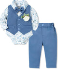 SANMIO Baby Boy Clothes Suits Infant Gentleman Outfit Collared Dress by SANMIO