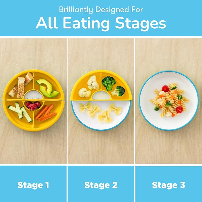 Omie® Easy Scoop Plates for Kids | Unique Design Helps Food Fall into the Spoon - Image 4